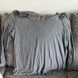 Gray Women's Activewear Top